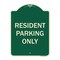 Signmission Designer Series-Resident Parking Only, Green Heavy-Gauge Aluminum, 24" x 18", G-1824-9896 A-DES-G-1824-9896 - alternate 1